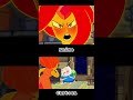 Flame princess slaps Finn comparison (ADVENTURE TIME ANIME)