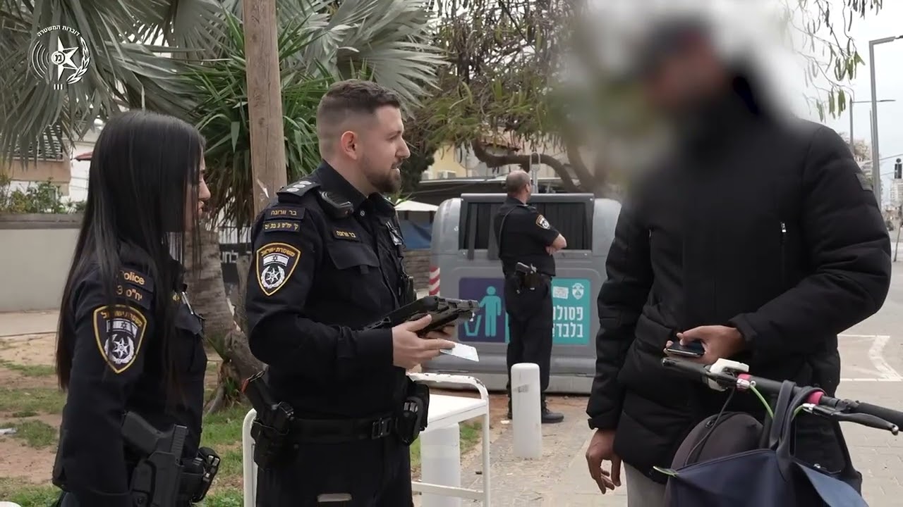 פעילות אכיפה בבת ים-קרדיט:משטרת ישראל