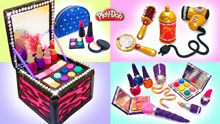 Play Doh Makeup Set How to Make Eyeshadow, Lipstick 💄 Nail Polish with Play Doh Video Compilation