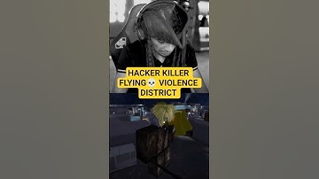 INSANE Hacker Killer Flying Through Violence District Roblox Chaos! �