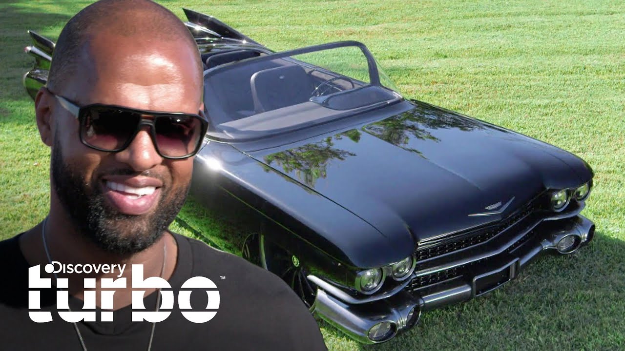 Slim Thug festeja Al Ver Su Personalizado Cadillac 59 Texas Metal 