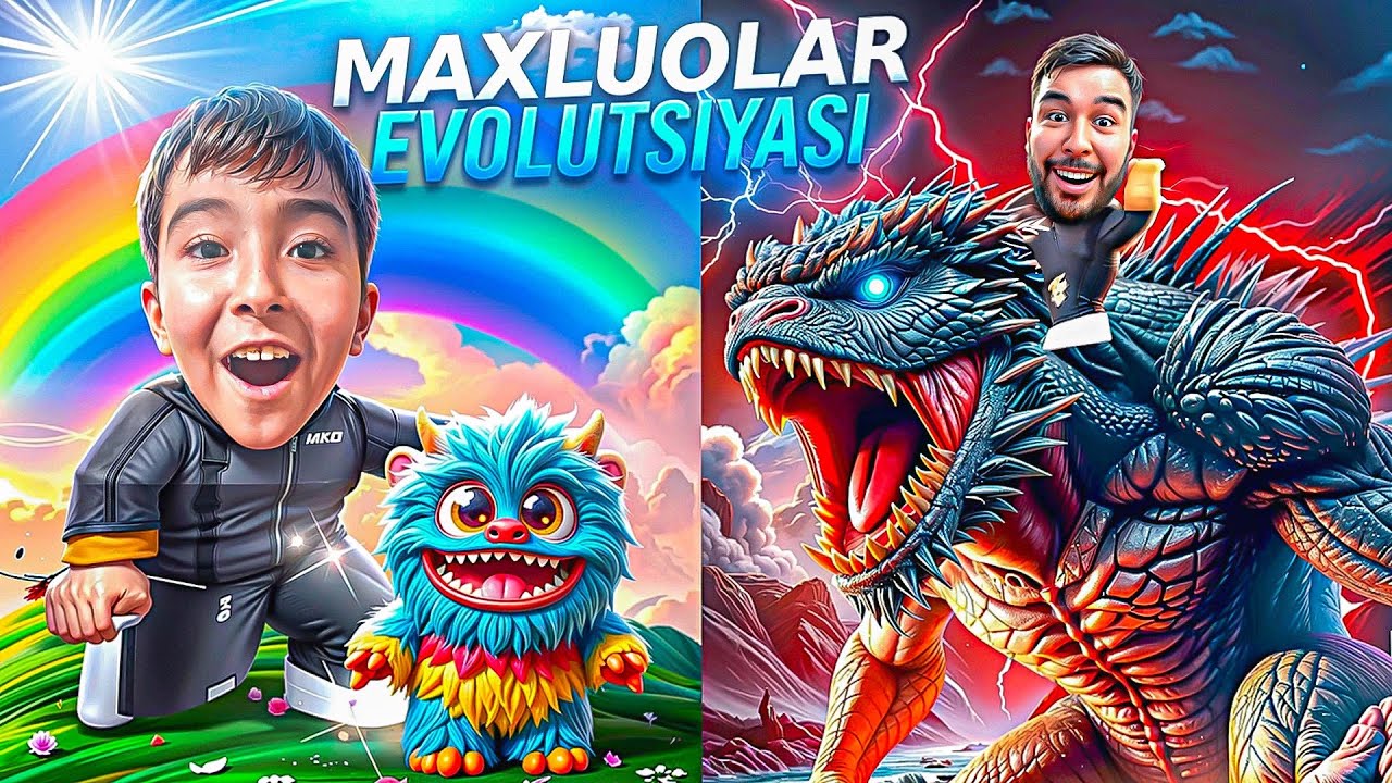 ROBLOX. MAXLUQLAR EVOLYUTSIYASI. BIR KO’ZLI MOLEKULADAN ENG KATTA AJDARXOGACHON