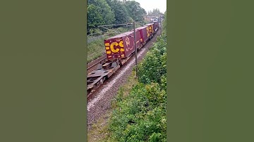 DB Schenker Class 66 Passing Cramlington With A 4 Tone