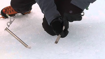 Making a V thread / Abalakov anchor for belaying or abseiling