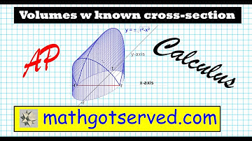 Volume of solids with known cross sectional areas ap frq 2014 Integration