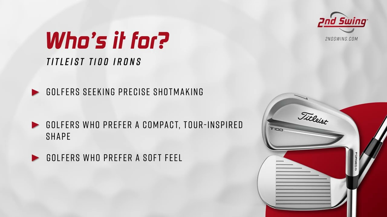 Tête De Wedge Titleist T100 2025 – 49° GW – Neuve (Petit Défaut)