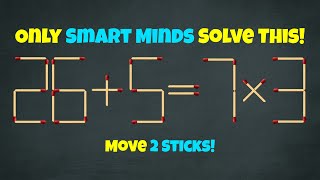 Can You Fix 26 + 5 = 7×3 in 2 Moves (Bonus Puzzle Inside!) 🔥