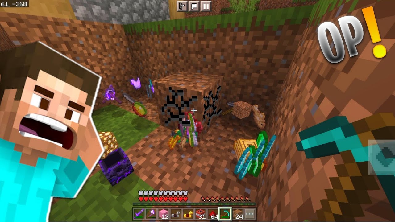 Minecraft, But Block Drops Are Random items in hindi | Minecraft ...
