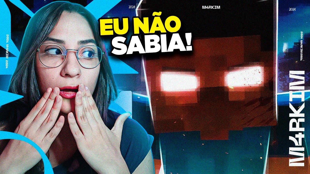 Herobrine (Minecraft) - Sua Pele & Olhos Brancos | M4rkim  - REACT