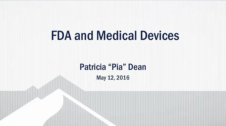FDA and Medical Devices