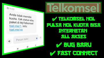 Cara internetan tanpa pulsa dan kuota di kartu telkomsel part2