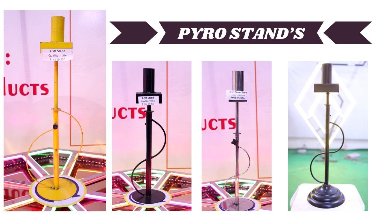 Pyro Gun Stand All pyro stand with New Design #pyro #pyrostand #pyrodancingmachine # ...