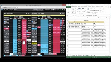 Use RTD to track all of your fills in an Excel spreadsheet.