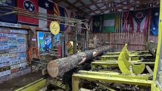 sawing low grade hemlock logs & Happy New Year # 506