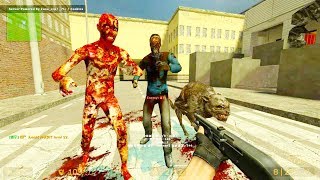 Counter Strike Source - Zombie Horde Mod Online Gameplay on de_wpus_bankparty_v2 map