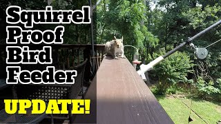 SquirrelProof Bird Feeder Update!!