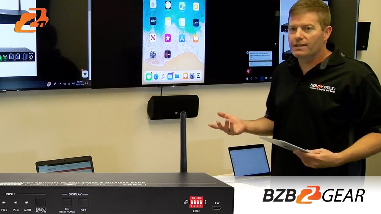 The Top Wireless Presentation System | BZBGEAR BG-PS41-BYOD-4K