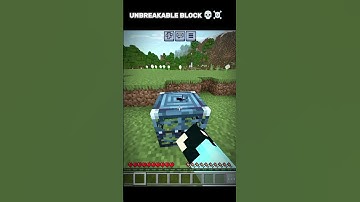 NORMAL BLOCK VS UNBREAKABLE BLOCK IN MINECRAFT #THE_FAKE_FF #SHORT #MINECRAFT