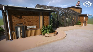 Building A Butterfly Glass House In Planet Zoo - Walk-through Exhibit