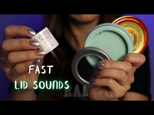 ASMR Fast not Agressive Lid Sounds (No Talking)