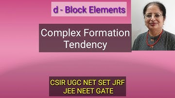 Spectral Properties d - Block Elements CSIR UGC net gate set her neet