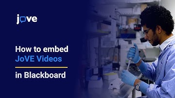 Tutorial: How to Embed JoVE Videos in Blackboard