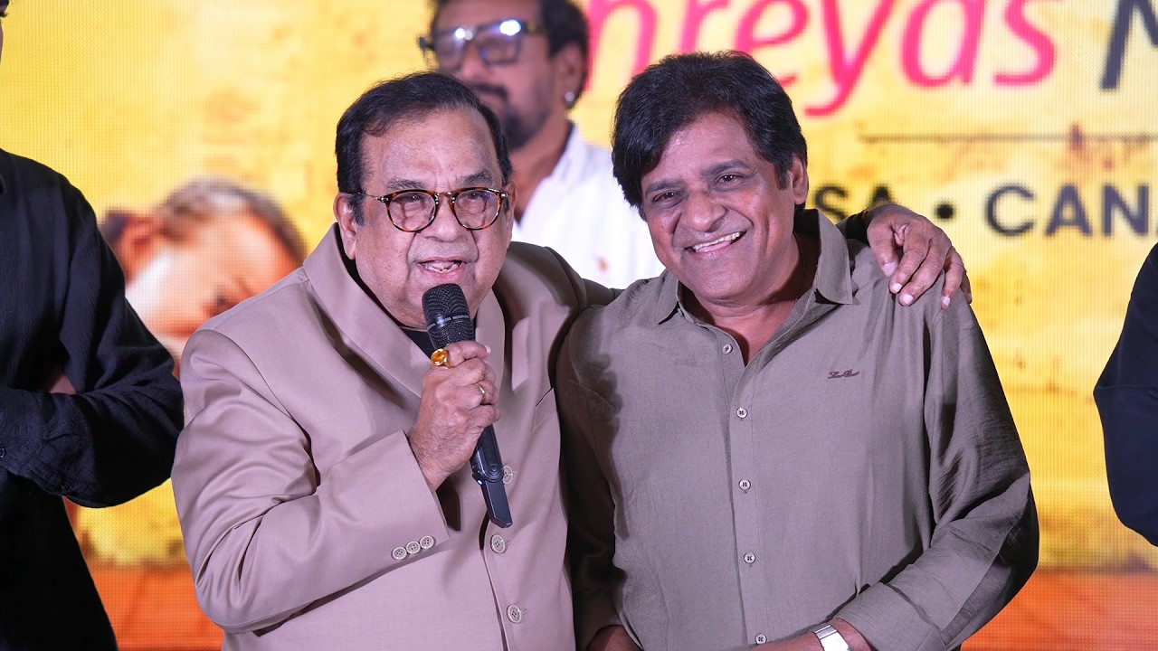 Brahmanandam Hilarious Speech @ Sampradayini Suppini Suddapoosani Pre Release Event | V6ENT