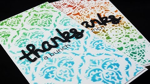 Ink Blending Through Stencils