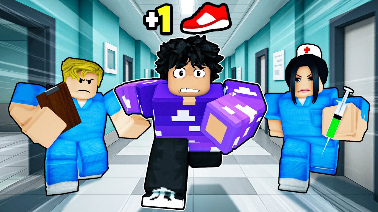 PRECISO DE MAIS VELOCIDADE PRA FUGIR DO HOSPITAL no ROBLOX