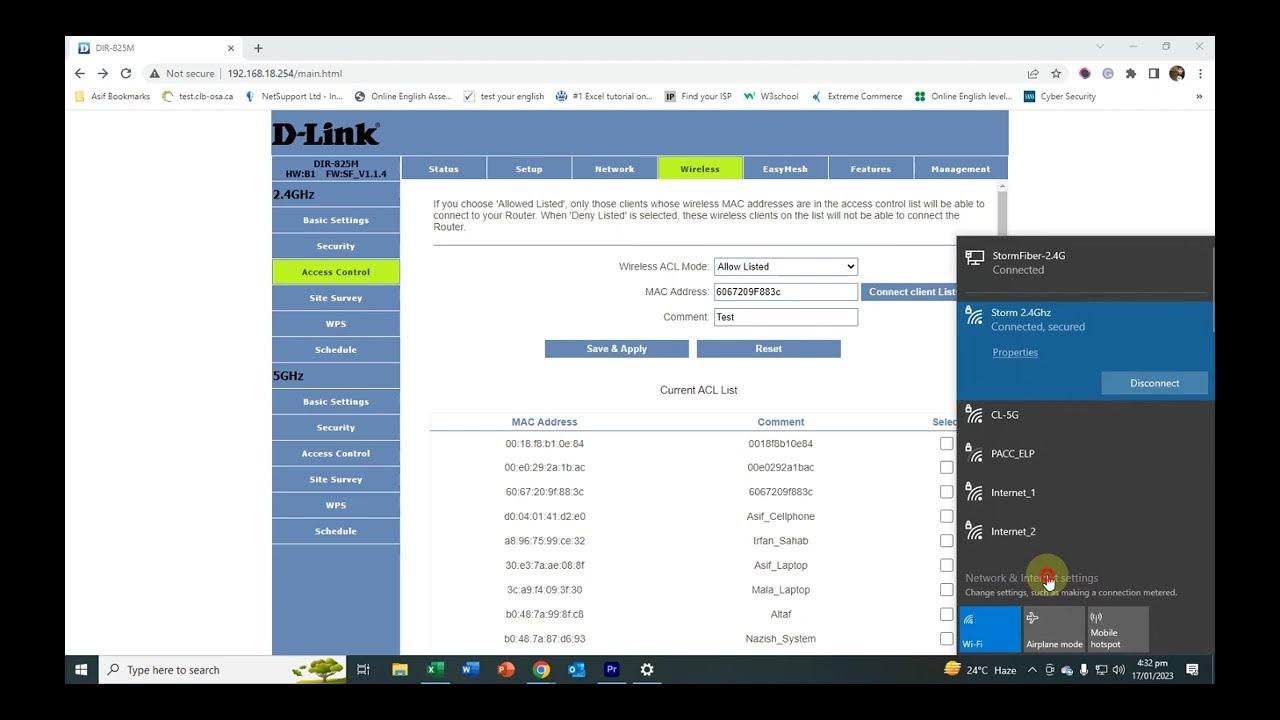 How to enable and disable mac filtering on d link dir 825m d link