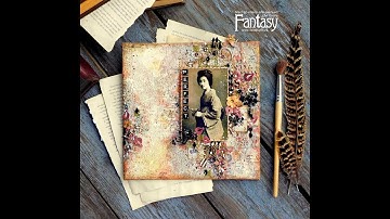 Mixed media canvas "Perfect".Step-by-step tutorial/Пошаговый мастер-класс микс-медийного холста.