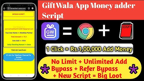 Gift wala add money script | gift wala refer script | gift wala script | gift wala script | Gamewala