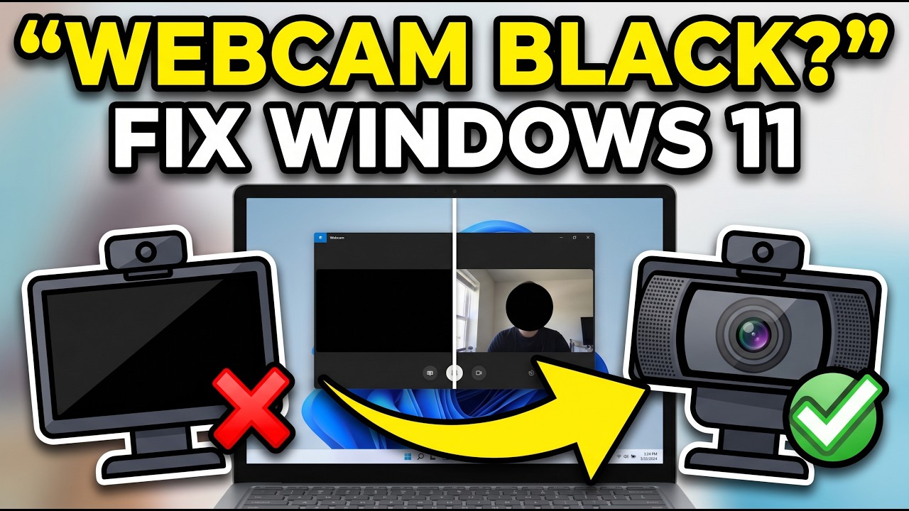 How to Fix Webcam Black Screen in Windows 11 - YouTube
