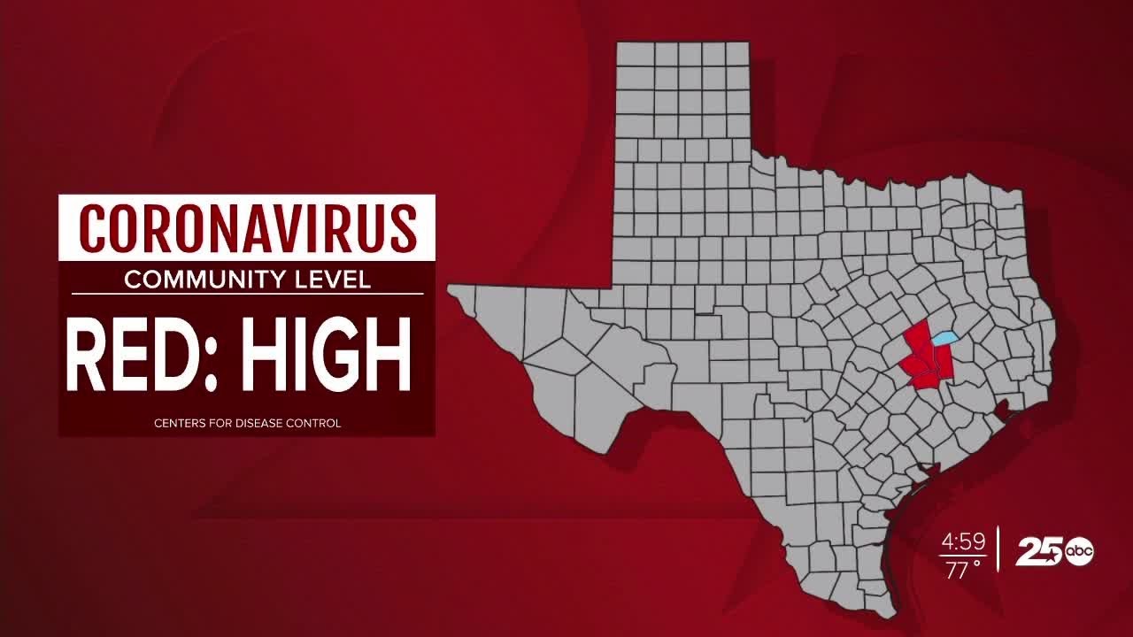 Brazos County moved to high risk Covid-19 Community Level