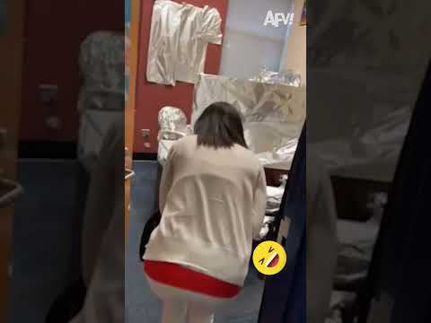 They Foiled Her Plans for a Productive Work Day 😂  #office #joke #afv