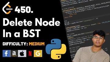 Delete Node in a BST | Leet code 450 | Theory explained + Python code