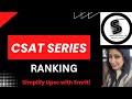 UPSC CSAT Ranking | Tricks, Concepts, PYQs Explained | CSAT Paper 2 strategy by Smriti Agarwal