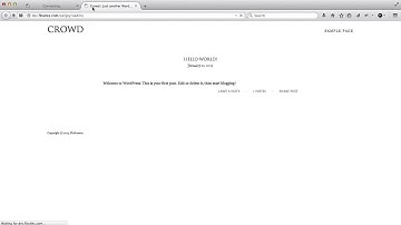 Flothemes :: Crowd - Getting Started
