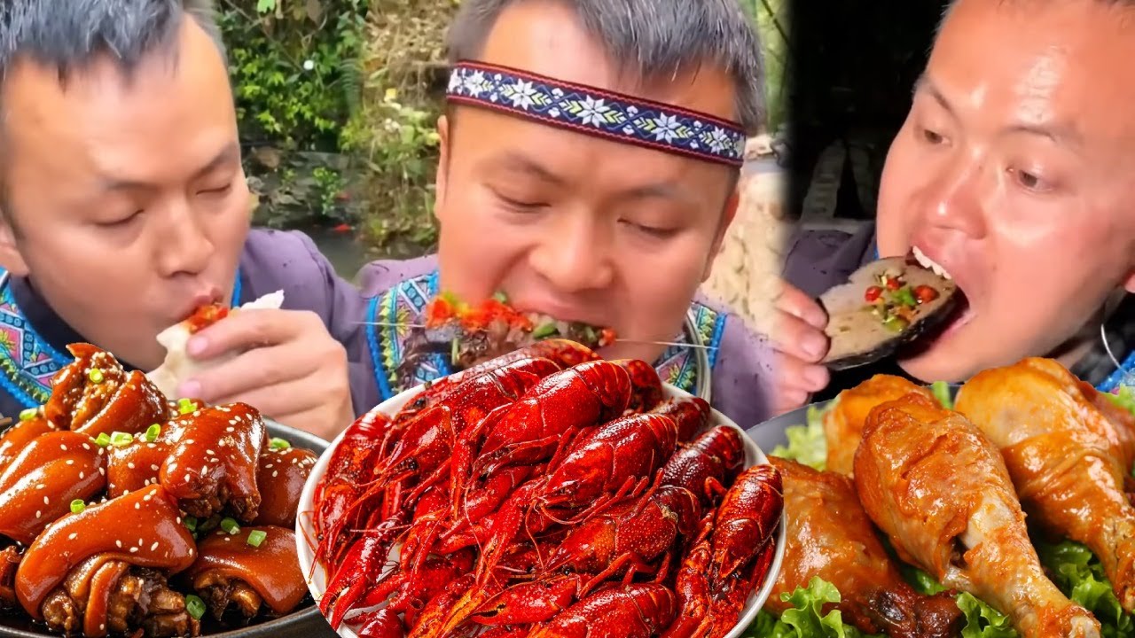 ASMR MUKBANG：XIAOYU MAKES BRAISED RABBIT, THE