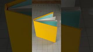 Making a tiny yellow sketchbook