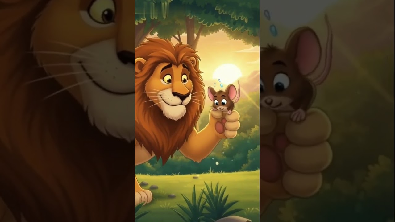 Sher Aur Chuhy ki Kahani #subscribe #animals #short