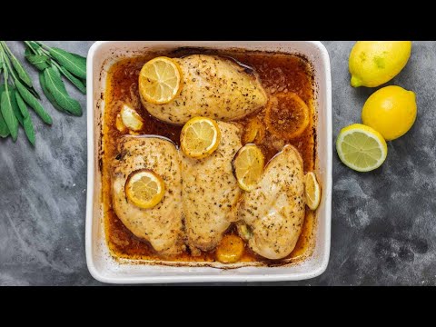 Baked Lemon Chicken (quick and easy 30 minutes chicken dinner recipe)