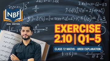 Exercise 2.10 | Q#(1–5) | Class 12 Maths | NBF New Book 2025 | Urdu Explanation | Full Solved