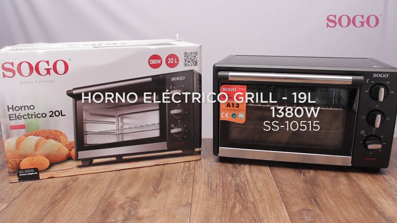 SOGO SS-10515 - Horno Eléctrico 20L | 20L Electric Oven 1380W - YouTube