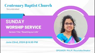   English Worship Service 630 Pm   Cbc Secunderabad  June 23 2024