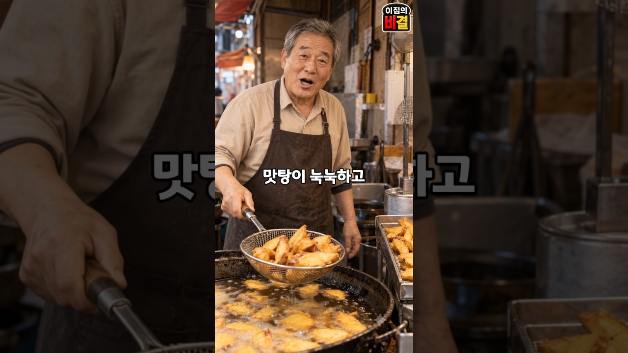 겉바속촉 고구마맛탕 시장 사장님 비법 레시피 숏폼 썸네일
