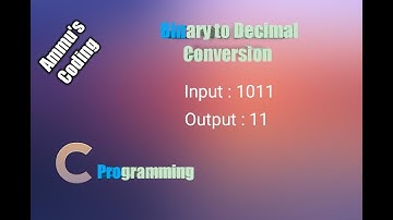 Binary to Decimal Conversion | Explanation in Tamil | Using While Loop