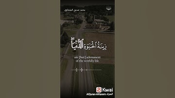 القران الكريم🌹❤️🌹:المال و البنون زينه الحياة الدنيا