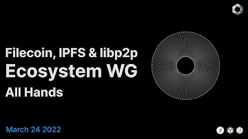 Ecosystem-WG March 2022: State of Filecoin, IPFS, and libp2p ecosystems + Spotlights