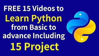 #2023 #python | 15 Videos learn Python from Basics to Advance Include 15 Projects